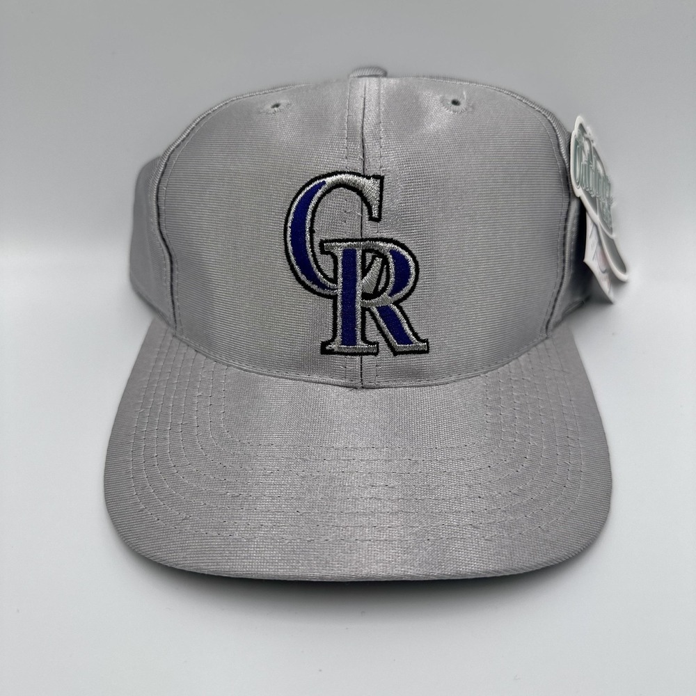 Colorado Rockies Hat Cap Snap Back One Size Silver Baseball Genuine Merchandise
